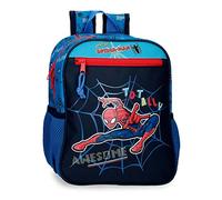 Marvel Spiderman Totally awesome Mochila Preescolar Adaptable a Carro Azul 23x28x10 cms Poliéster 6,44L