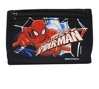Marvel Spiderman Ultimate - Cartera triple con licencia auténtica para niños, Negro -, 4.5" X 3.0"
