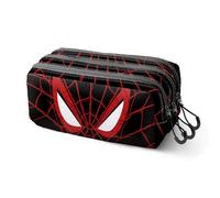 Marvel Spiderman Vision-Estuche Portatodo Trick Fan 2.2, Negro, 23 x 11 cm