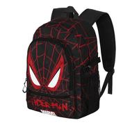 Marvel Spiderman Vision-Mochila Fight FAN 2.2, Negro, 31 x 44 cm, Capacidad 24 L