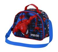 Marvel Spiderman Wall-Bolsa Portamerienda 3D, Rojo, 26 x 20 cm
