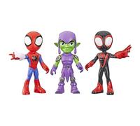 Marvel Spidey and His Amazing Friends, Pack Poder Arácnido, 3 Figuras Gigantes de 22,8 cm, Juguetes de superhéroes para niños y niñas, A Partir de 3 años
