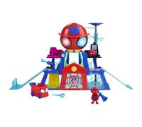 Marvel Spidey and His Amazing Friends, Rescue-Webs, Aracnocuartel, Set de Juego con Figuras de 7,6 cm y vehículo de Juguete, Juguetes de superhéroes para niños pequeños, Edad: A Partir de 3 años