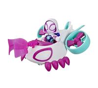 Marvel Spidey and His Amazing Friends, Spider Fantasma, Helicóptero, Figura de acción y vehículo de Juguete