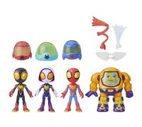 Marvel Spidey and His Amazing Friends Web-Spinners Gear Up For Adventure - Juguete de superhéroe - Juguetes de Preescolar - Pack de colección