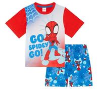 Marvel Spidey & Friends Spiderman - Pijama de Manga Corta para Niños - 12-18 Meses: 86cm