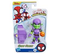 Marvel Spidey & His Amazing Friends - Figuras de acci n de superh roes + villanos (elige figura) (duende verde (4 pulgadas)