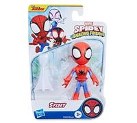 Marvel Spidey & His Amazing Friends - Figuras de acci n de superh roes + villanos (elige figura) (Spidey (4 pulgadas), color negro