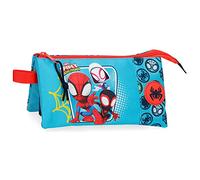 Marvel Spidey Team Up Estuche Triple Azul 22x12x5 cms Poliéster