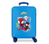 Marvel Spidey Team Up Maleta de cabina Azul 38x55x20 cms Rígida ABS Cierre de combinación lateral 34L 2 kgs 4 Ruedas dobles Equipaje de Mano