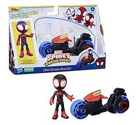 Marvel - spidey y su superequipo - miles morales con motocicleta