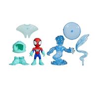 Marvel Spidey y Sus increíbles Amigos Water-Webs Spidey y Hydro-Man Juguetes, Figuras de acción de 7,6 cm, Juguetes de superhéroes para niños a Partir de 3 años.