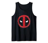 Marvel Spray Painted Deadpool Icon Camiseta sin Mangas, Hombre, Negro, L
