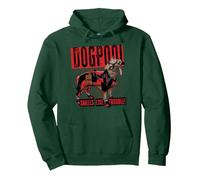 Marvel Studios Deadpool & Wolverine Dogpool Smells Trouble Sudadera con Capucha, Unisex para Adultos, Verde Bosque, M