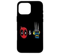 Marvel Studios Deadpool & Wolverine Mask & Claw Emoji Icons Carcasa para iPhone 16 Pro MAX