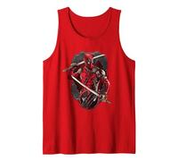 Marvel Studios Deadpool & Wolverine Merc with Katanas Camiseta sin Mangas, Hombre, Rojo, S