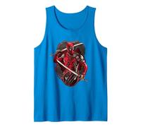 Marvel Studios Deadpool & Wolverine Merc with Katanas Camiseta sin Mangas, Hombre, Zafiro, S