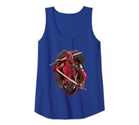 Marvel Studios Deadpool & Wolverine Merc with Katanas Camiseta sin Mangas, Mujer, Azul Real, XXL