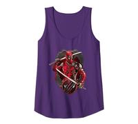 Marvel Studios Deadpool & Wolverine Merc with Katanas Camiseta sin Mangas, Mujer, Morado, S