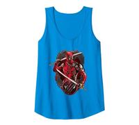 Marvel Studios Deadpool & Wolverine Merc with Katanas Camiseta sin Mangas, Mujer, Zafiro, XXL