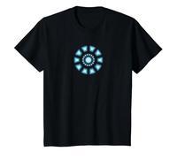 Marvel Studios Iron Man Tony Stark ARC Reactor Classic Camiseta, Niños, Negro, 4 años