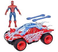 Marvel Studios, Spider-Man Day, ActionVerse Stretch & Blast Buggy, Set de Figura de acción de 11,4 cm y vehículo, Juguetes de superhéroes, A Partir de 4 años