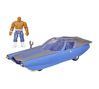 Marvel Studios, The Fantastic Four Epic World of Action, Fantasticar Aerodeslizador y Auto, Set de Figura y Coche de Juguete