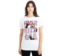 Marvel Studios The Marvels The Marvels Flerkittens Ladies T Shirt, White Camiseta, Blanco, XL para Mujer
