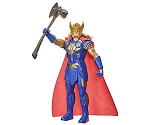Marvel Studios' Thor: Love and Thunder Stormbreaker Strike Thor, figura electrónica de 30 cm, niños a partir de 4 años