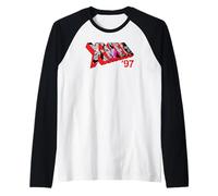 Marvel Studios X-Men '97 Logo Cable Psylocke Jubilee Sunspot Camiseta Manga Raglan