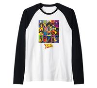 Marvel Studios X-Men '97 Season 2 All-New Character Grid Camiseta Manga Raglan
