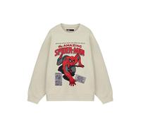 Marvel Sudadera con capucha para hombre de The Amazing Spiderman, sudadera oficial de cómics, ropa de superhéroe de Peter Parker, regalo para él, beige, XXL