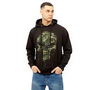 MARVEL Sudadera con Capucha Punisher Skull Camo para Hombre, Negro, XXL