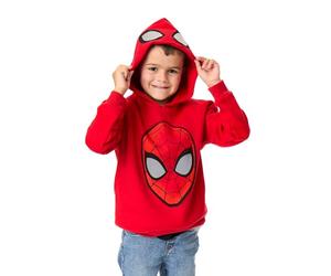 Marvel Sudadera con Capucha Spiderman Boys | Sudadera con Capucha gráfica de superhéroes para niños en Rojo | Regalo de mercancía de Arte de Personajes de cómic