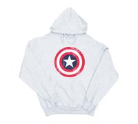 Marvel - Sudadera de Capitán América Escudo Efecto Envejecido para Mujer
