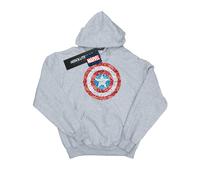 Marvel Sudadera de Capitán América Escudo Pixelado para Mujer (BI11698)