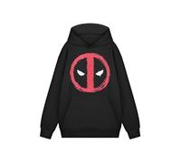 Marvel Sudadera negra con capucha para hombre | Sudadera con capucha oficial del personaje de cómics | Sudadera gráfica de superhéroe para hombre | Regalo de ropa para fanáticos de los Vengadores