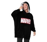 Marvel Sudadera Oversize Hombre Avengers Sudadera Oversize de Los Vengadores Batamanta Hombre (Negro)