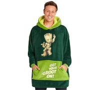 Marvel Sudadera Oversize Hombre Avengers Sudadera Oversize de Los Vengadores Batamanta Hombre (Verde)