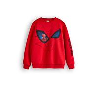 Marvel Sudadera Spiderman Boys | Jersey de Cuello Redondo con gráfico de superhéroes para niños en Rojo | Regalo de mercancía de Arte de Personajes de cómic