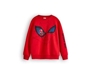 Marvel Sudadera Spiderman Boys | Jersey de Cuello Redondo con gráfico de superhéroes para niños en Rojo | Regalo de mercancía de Arte de Personajes de cómic