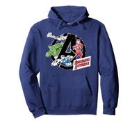 Marvel Super Heroes Avengers Assemble Marker Style A-Logo Sudadera con Capucha