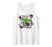 Marvel Super Heroes Avengers Hulk Groovy Wavy Name Camiseta sin Mangas