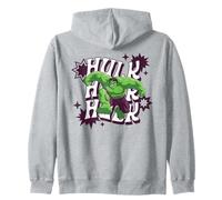 Marvel Super Heroes Avengers Hulk Groovy Wavy Name Sudadera con Capucha