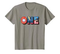 Marvel Super Heroes Avengers Numbers 1 First 1st Birthday Camiseta