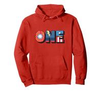Marvel Super Heroes Avengers Numbers 1 First 1st Birthday Sudadera con Capucha