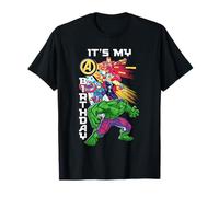 Marvel Super Heroes Avengers Team & Logo It’s My Birthday Camiseta