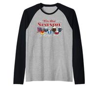 Marvel Super Heroes Avengers 'Tis The Season Holiday Cocoa Camiseta Manga Raglan