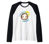 Marvel Super Heroes Baby Groot Sunshine & Coffee Mug Camiseta Manga Raglan