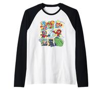 Marvel Super Heroes Be Amazing Incredible Fearless Mighty Camiseta Manga Raglan